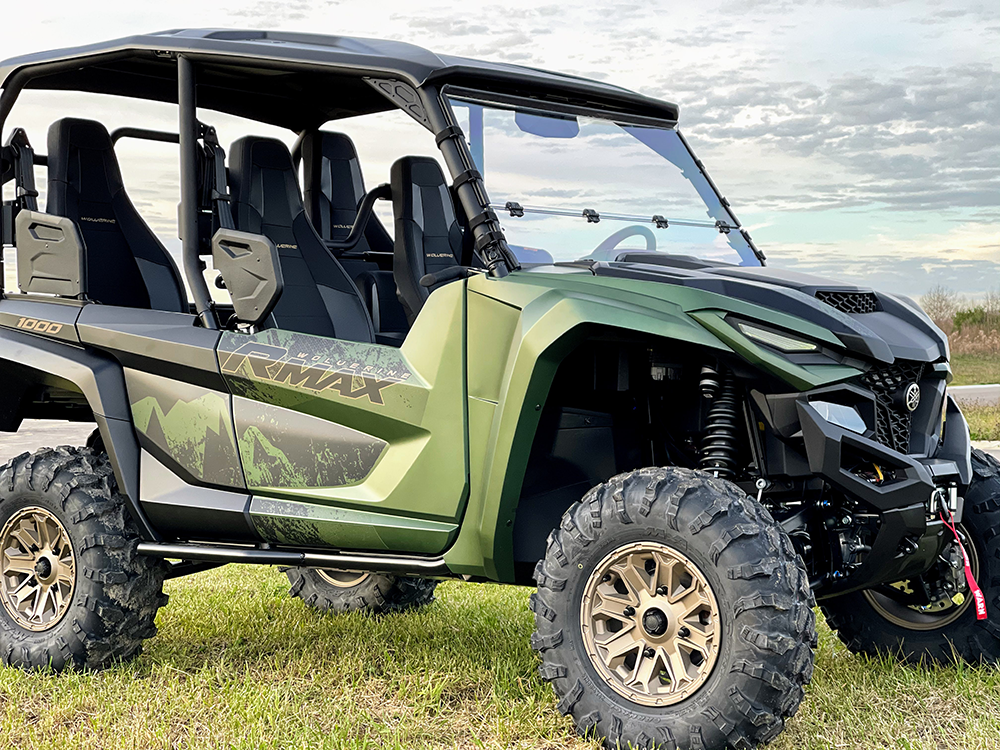 Yamaha Wolverine (2021+) Folding Hard Coated Windshield SPORT CONCEPT MFG.