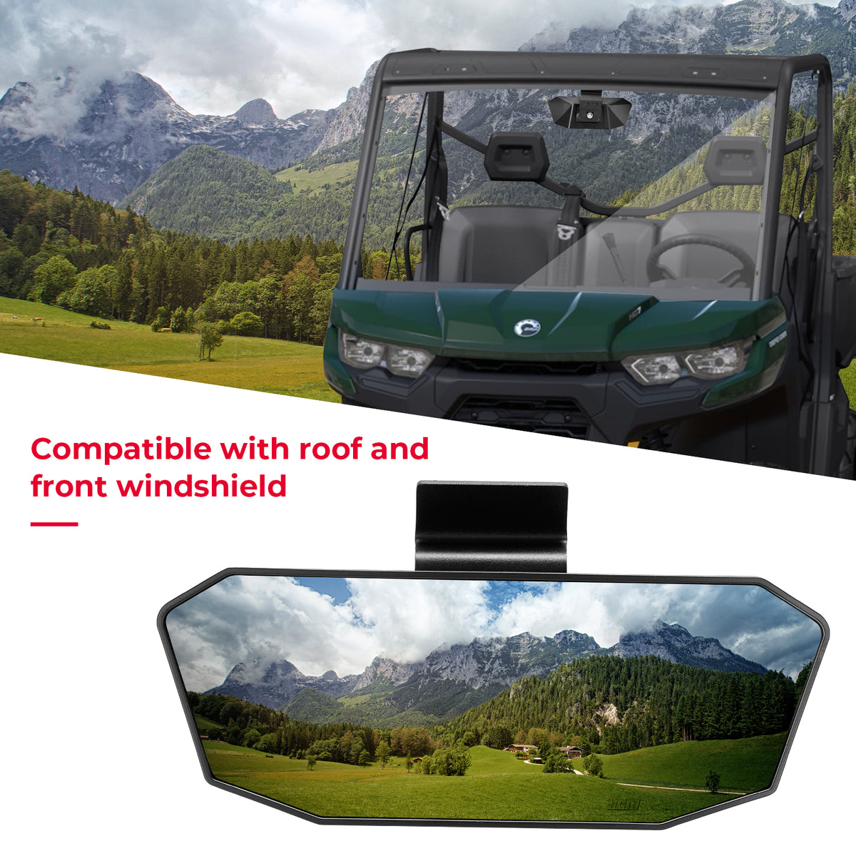 CanAm Defender Adjustable Rear View Mirror SPORT CONCEPT MFG.
