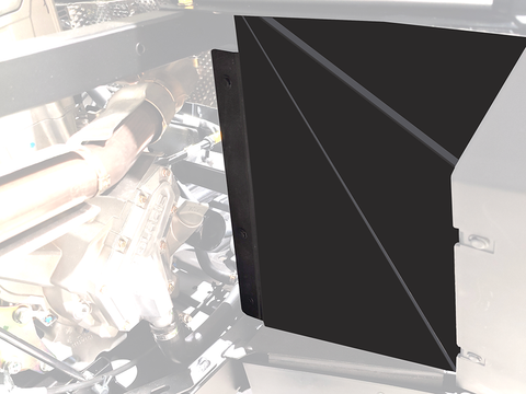 Polaris Ranger 500 (2026+) Passenger Underseat  Block-Off & Fender Well Splash Panels